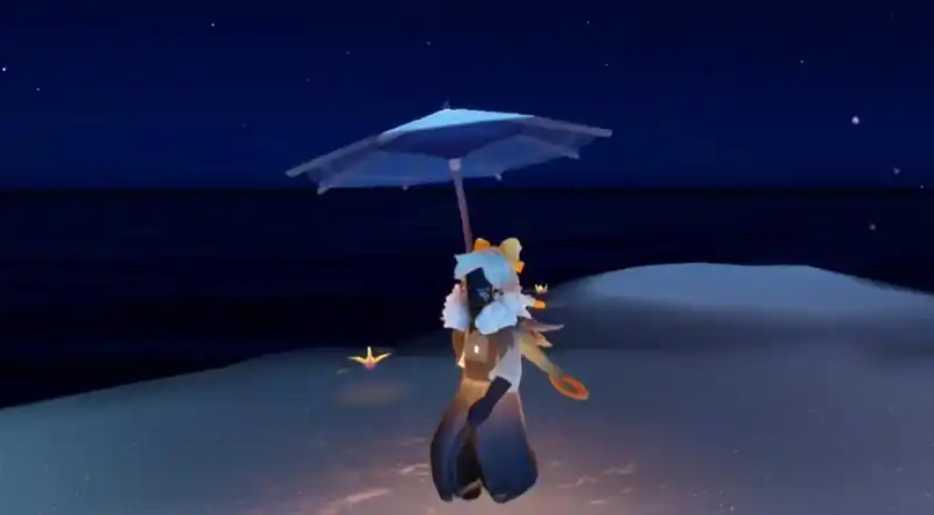 光遇怎么一边撑伞一边转