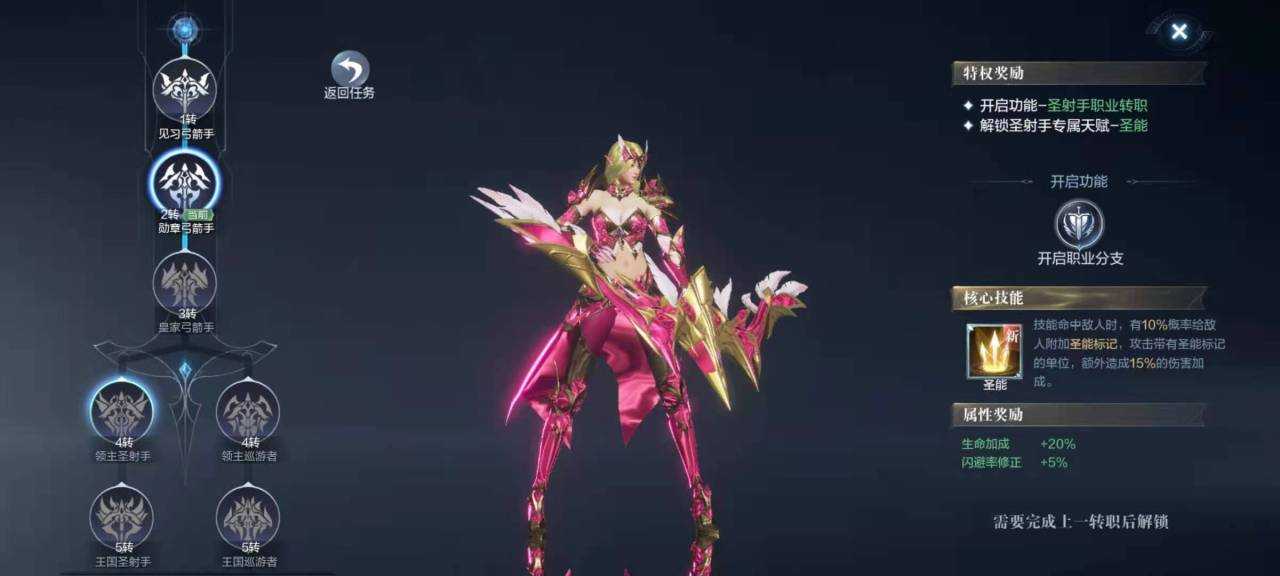 全民奇迹2弓手转职什么好