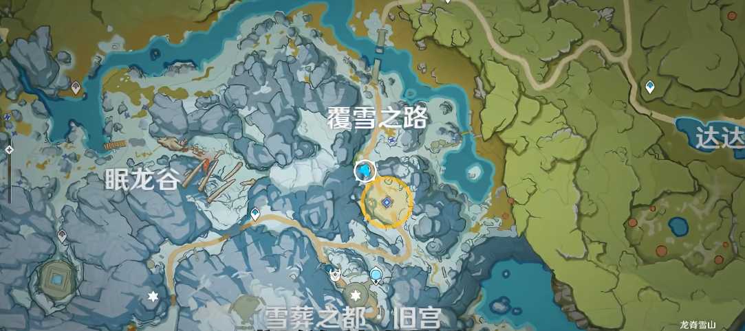 原神怎么登上雪山中间