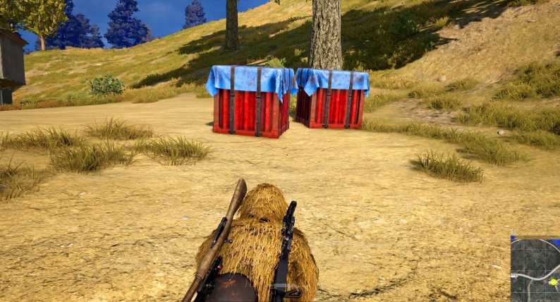 绝地求生怎么跳到空投上