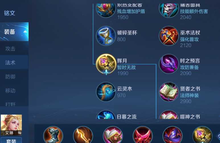 王者荣耀艾琳强势出装怎么出