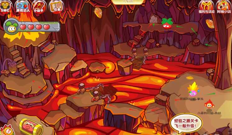 摩尔庄园熔岩火洞怎么进去