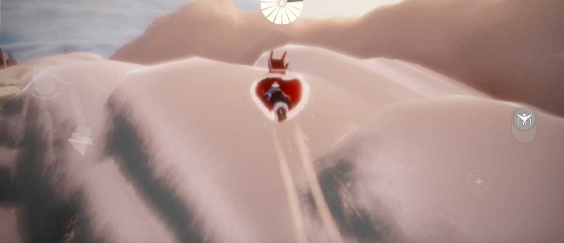 光遇霞谷心形云怎么过去