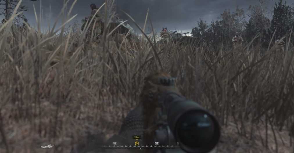 使命召唤4狙击枪那关怎么过