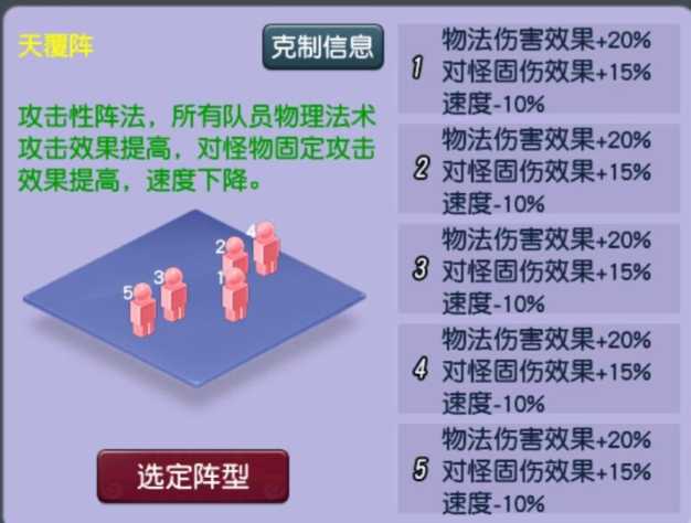 梦幻西游5固伤带什么阵好