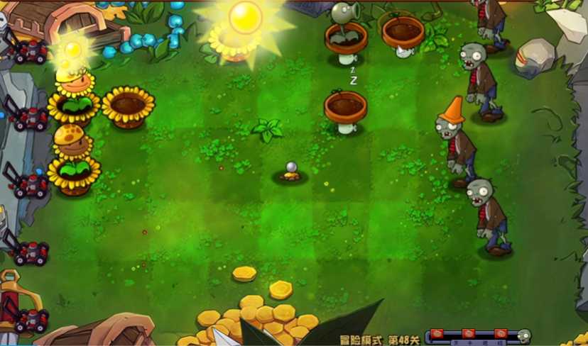 植物大战僵尸48怎么过