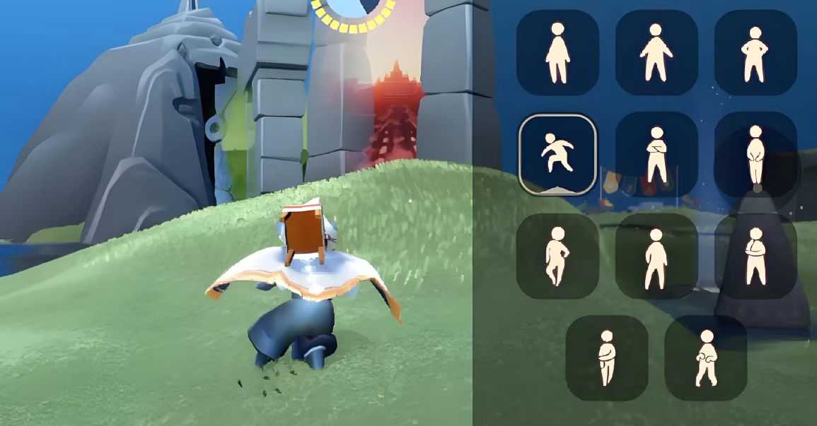 光遇新手如何快速遁地