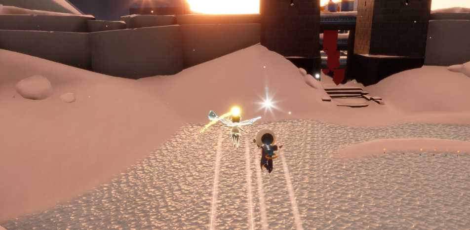 光遇怎么在霞谷追逐散落的星光