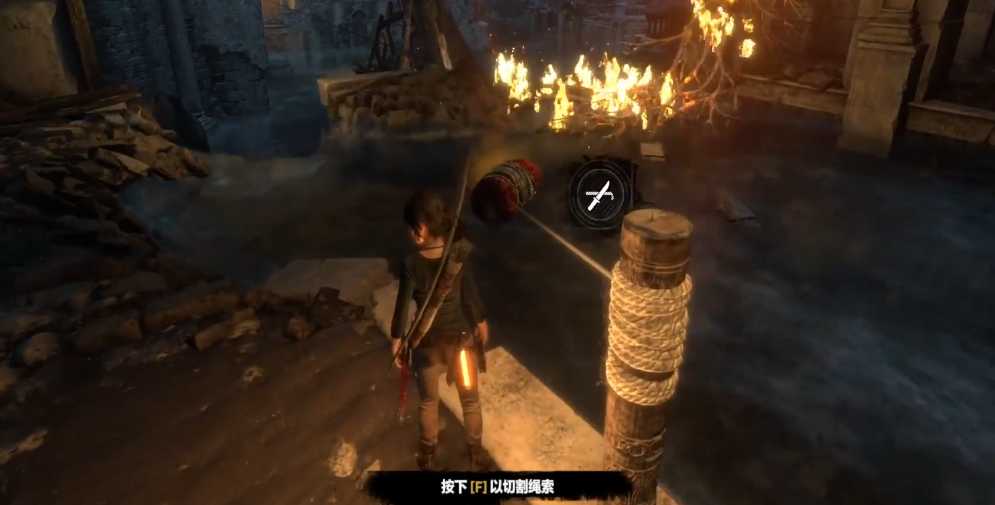 古墓丽影崛起怎么弄倒雕像