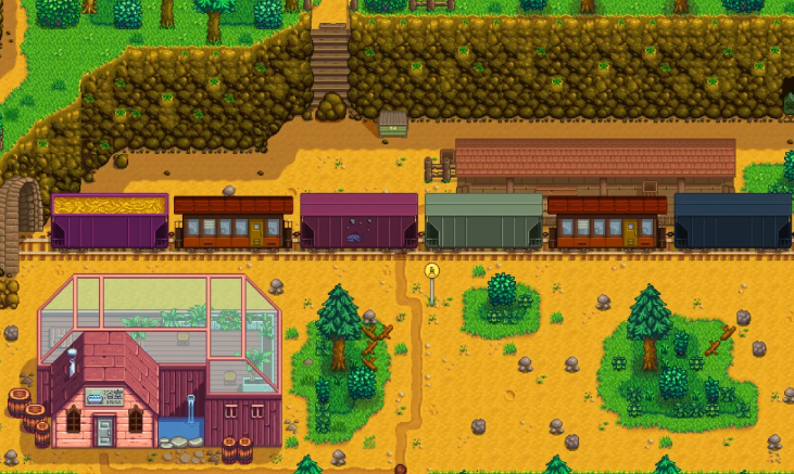 星露谷物语怎么让火车掉东西