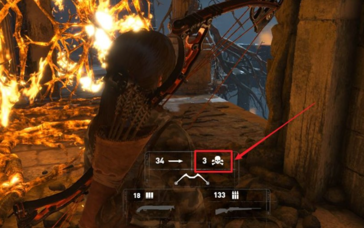 古墓丽影9怎么切换武器