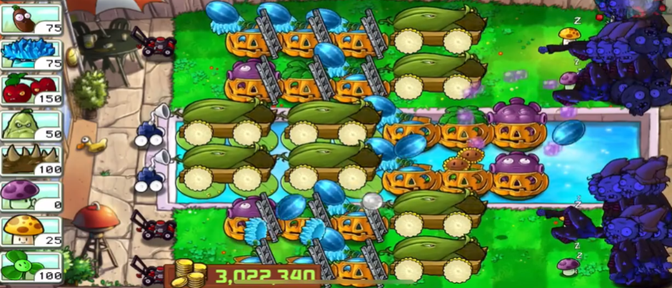 植物大战僵尸如何搭梯子16路