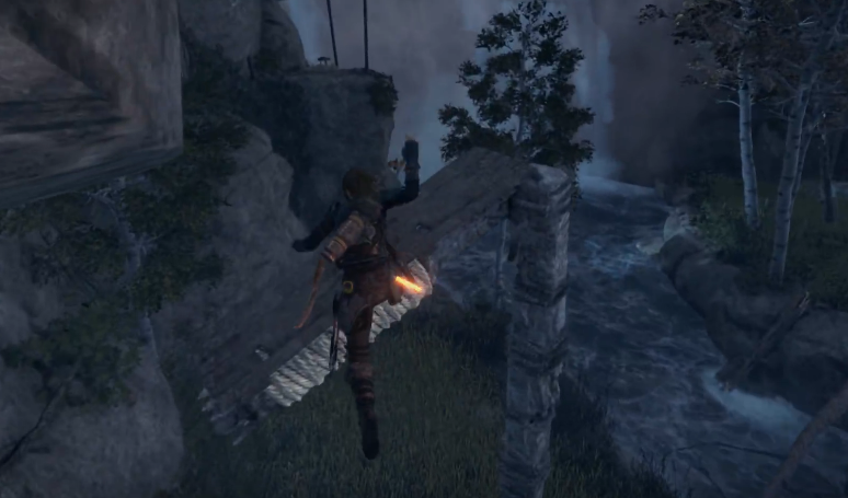 古墓丽影崛起瀑布古墓怎么进去