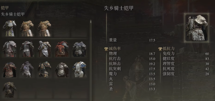 艾尔登法环后期防具有什么推荐