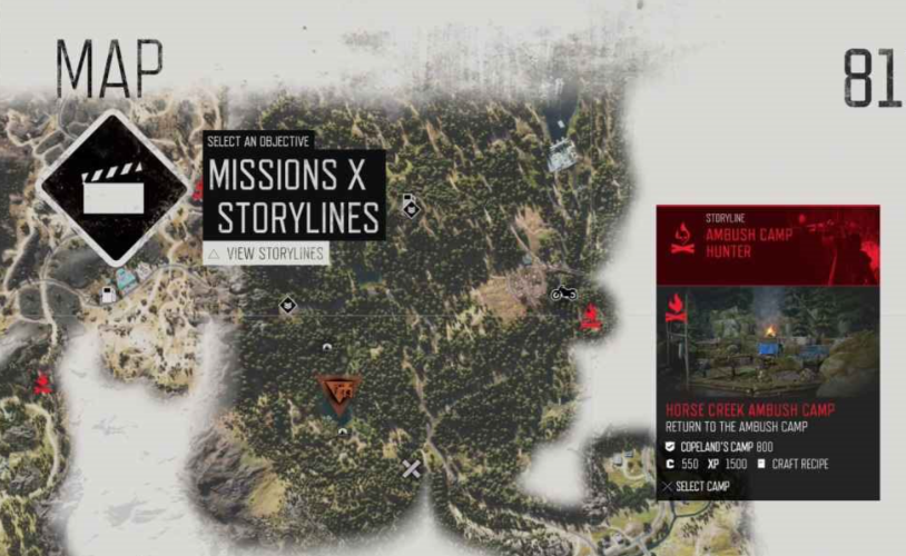 往日不再埋伏营地位置在哪